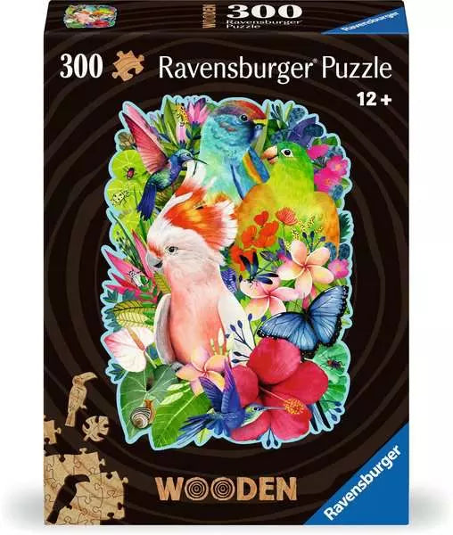 300 Piece Wooden Jigsaw Puzzle - Beautiful Birds | Ravensburger