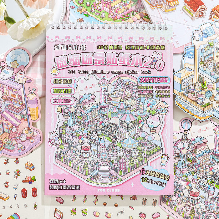 3D Shop Scene Stickers Kit - 6 Themes DWYXB