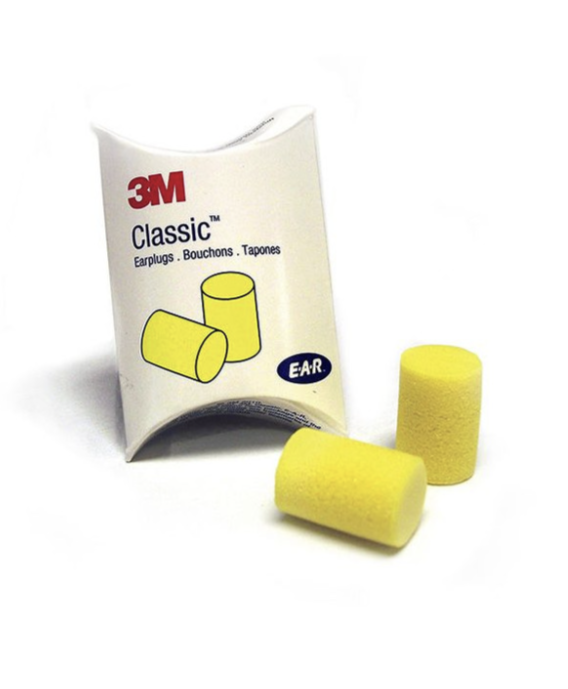3M Classic Uncorded Earplugs - 200 Pairs #310-1001