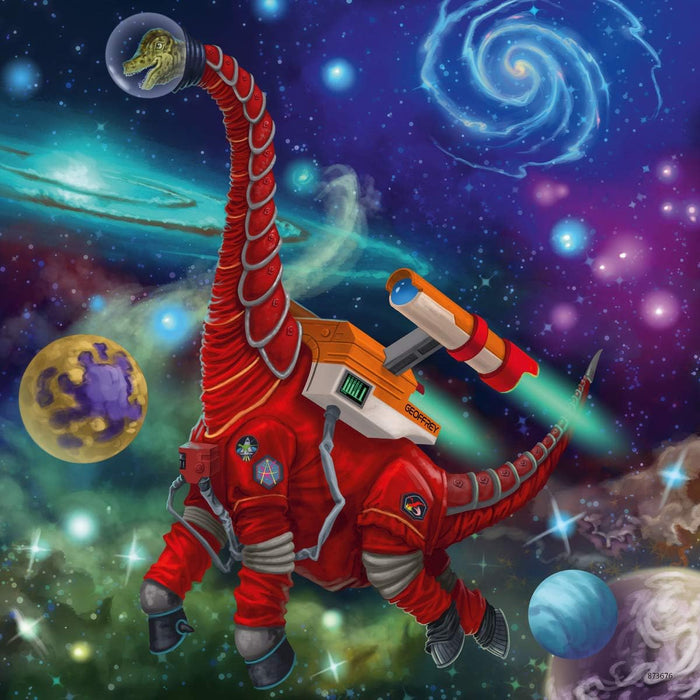 3x49 Piece Children's Jigsaw Puzzle - Dinosaurs in Space | Ravensburger