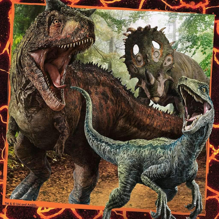 3x49 Piece Children's Jigsaw Puzzle - Jurassic World: Instinct to Hunt | Ravensburger