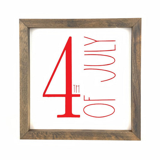4th of July Framed Saying