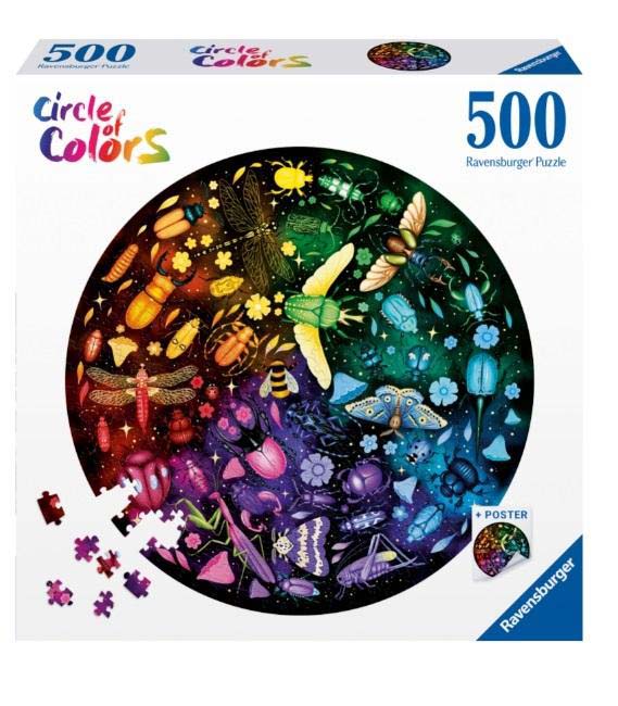 500 Piece Jigsaw Puzzle - Circle of Colors: Insects | Ravensburger
