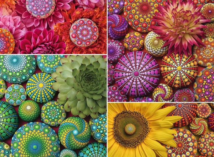 500 Piece Jigsaw Puzzle - Mandala Blooms | Ravensburger