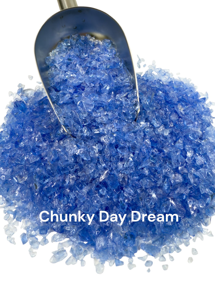 8 oz. Chunky Day Dream Crushed Glass 3-6 mm