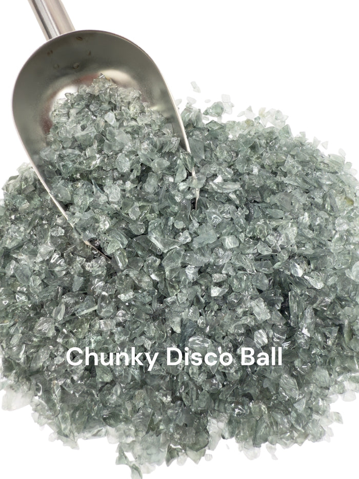 8 oz. Chunky Disco Ball Crushed Glass 3-6 mm