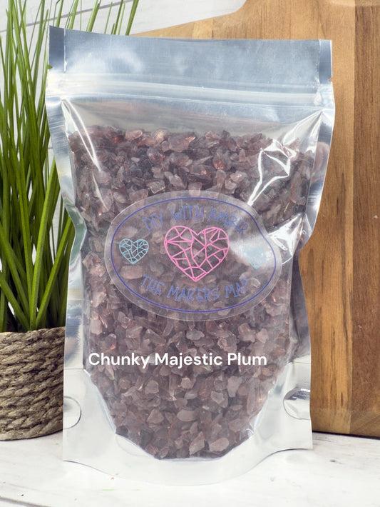 8 oz. Chunky Majestic Plum Crushed Glass 3-6 mm