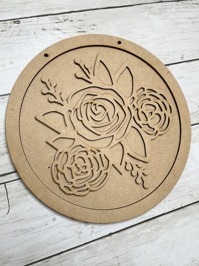 9 in round Flower cluster Sign DIY Kit