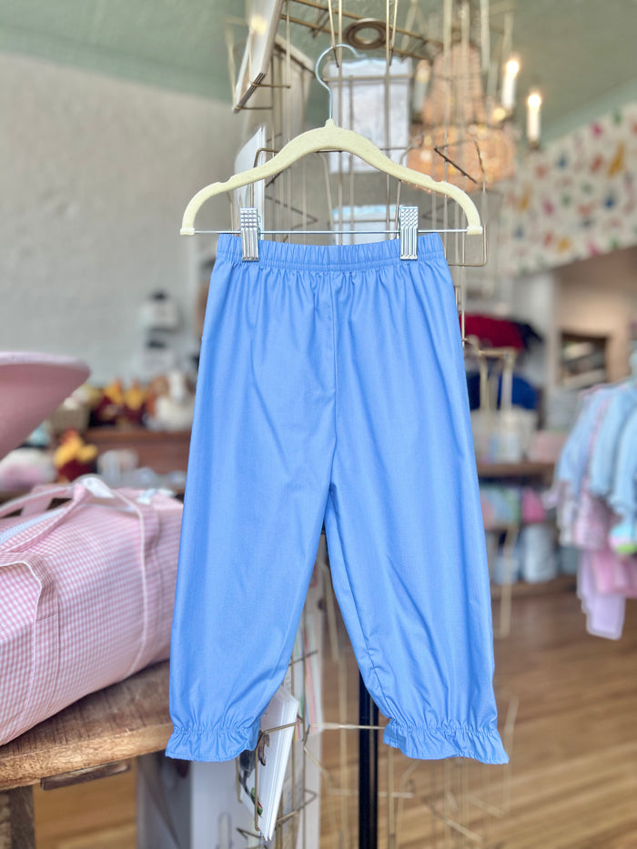 Ruffle Pants - Blue