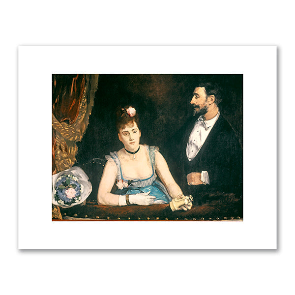 Eva Gonzales, A Box at the Theatre for Italiens (Une loge aux Italiens), 1874, MusÃ©e d'Orsay, Paris. Photo Â© Bridgeman Images . Fine Art Prints in various sizes by Museums.Co