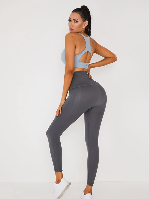 Add Velvet Padded High Waist Hip Yoga Corset Racerback Sportswear