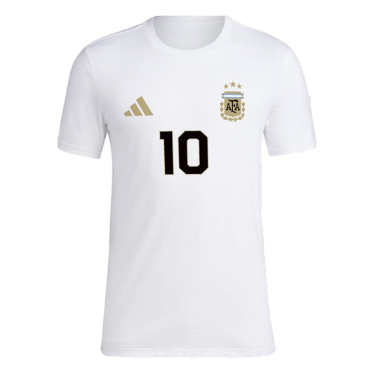 adidas Messi Argentina T-Shirt (White) | SoccerWearhouse