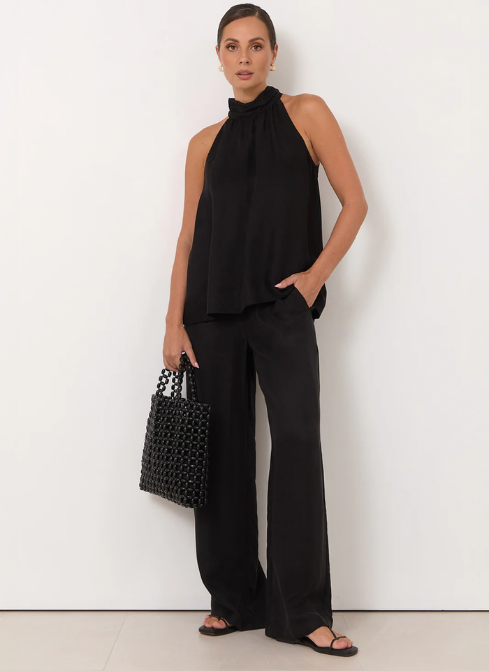 Adorne Kelly Cupro Pant Black or Magenta