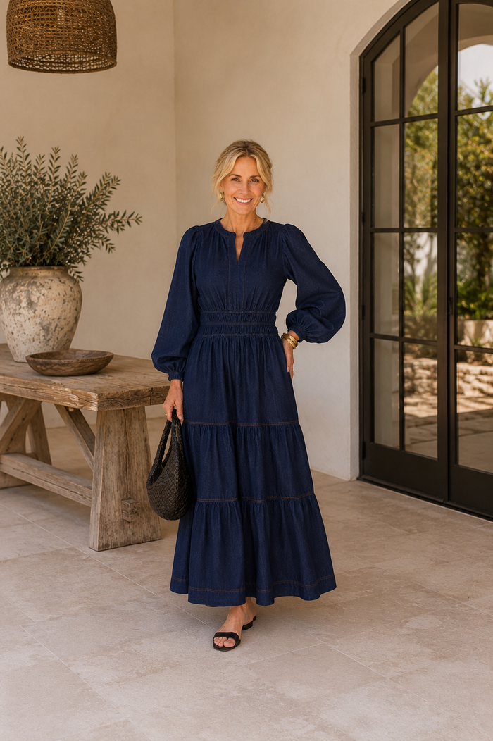 Adorne Violette Denim Dress