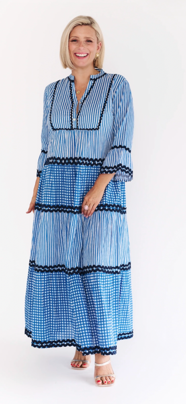ALEXANDER SANTORINI- Mila Blue Dress