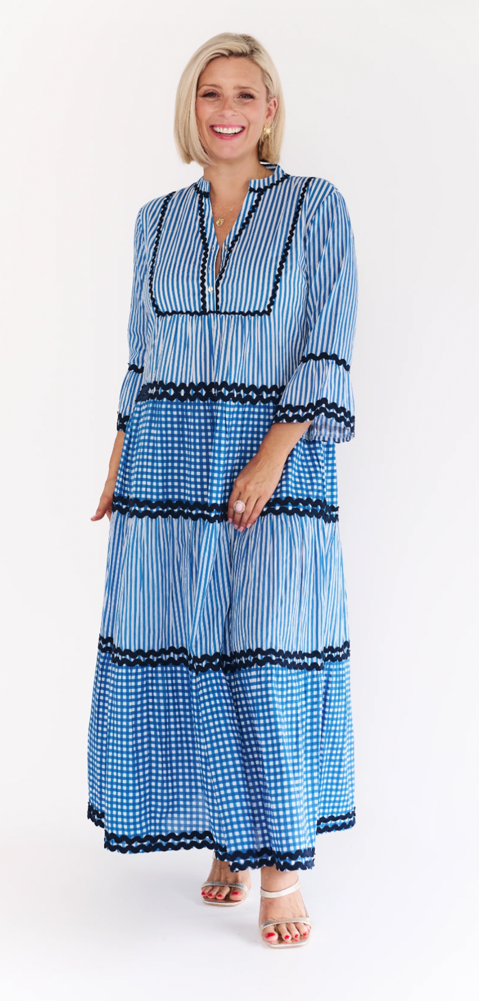 ALEXANDER SANTORINI- Mila Blue Dress
