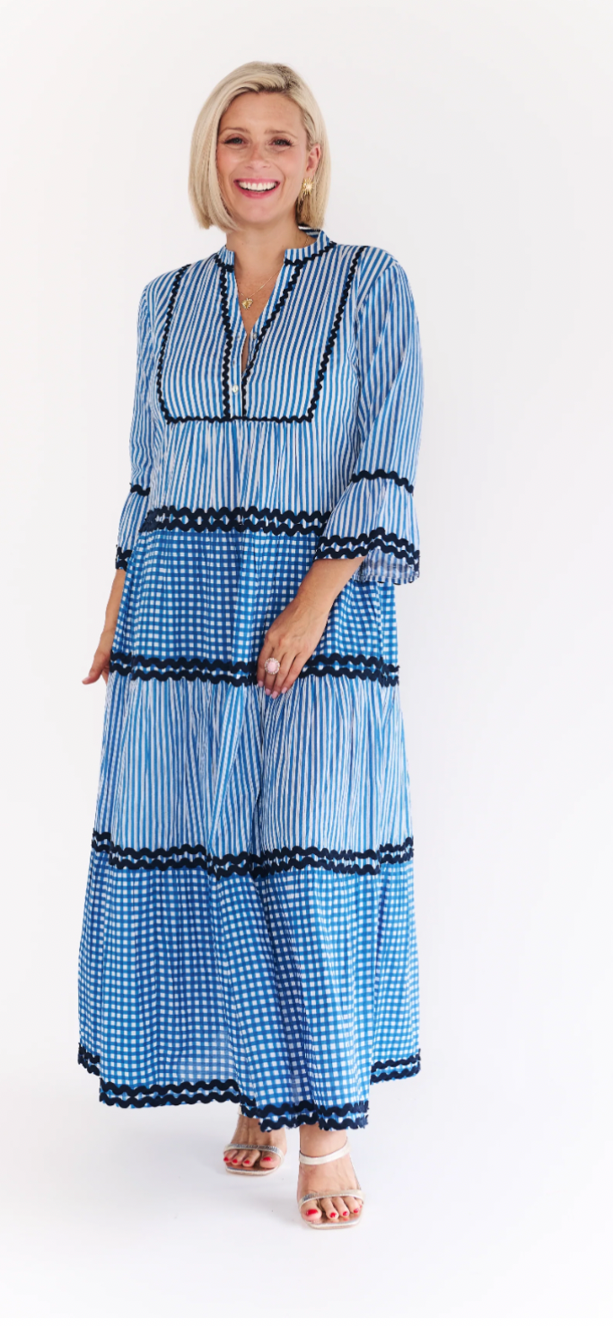 ALEXANDER SANTORINI- Mila Blue Dress