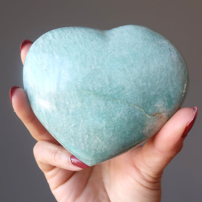 Amazonite Heart Sparkle