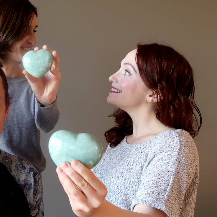 Amazonite Heart Sparkle