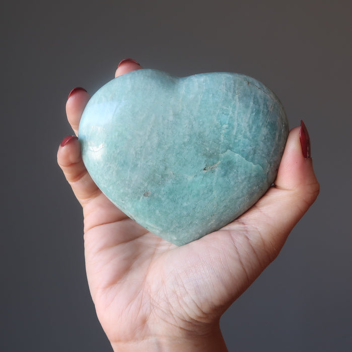 Amazonite Heart Sparkle