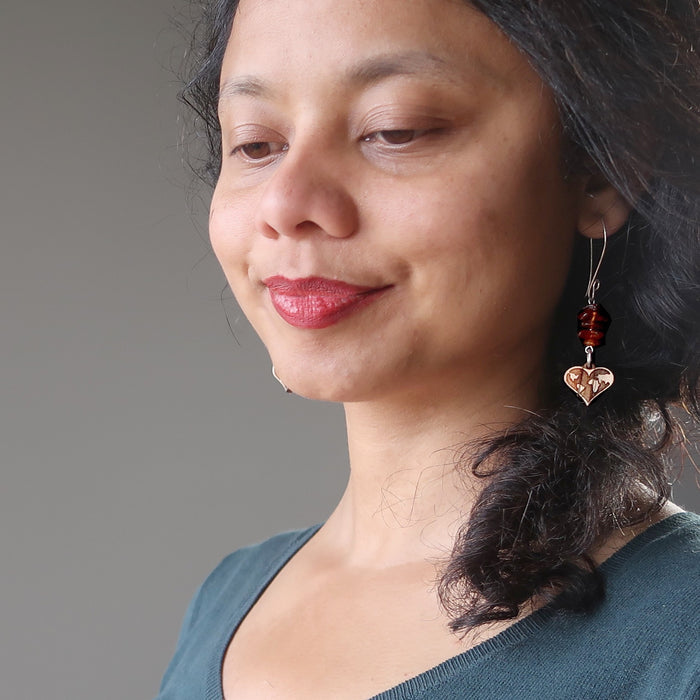 Amber Drop Earrings