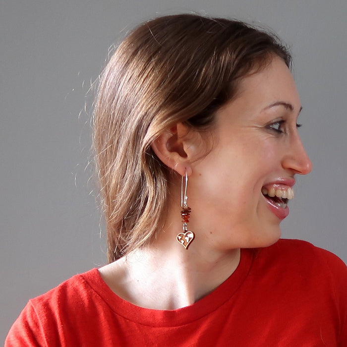 Amber Drop Earrings