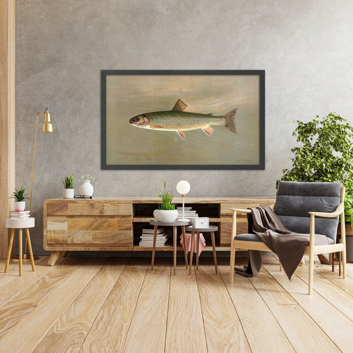 A framed image of