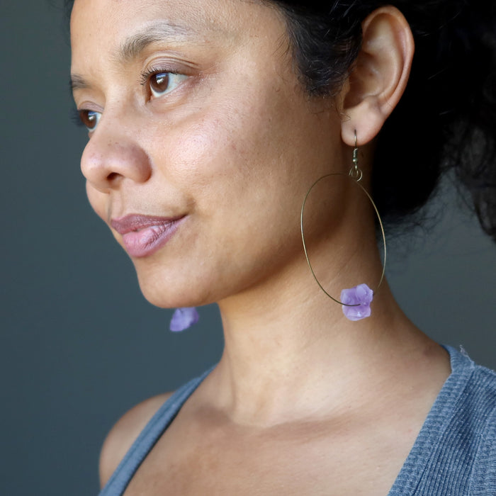 Amethyst Drop Earrings