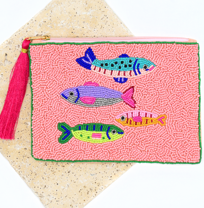 Anna Nova beaded Pouch