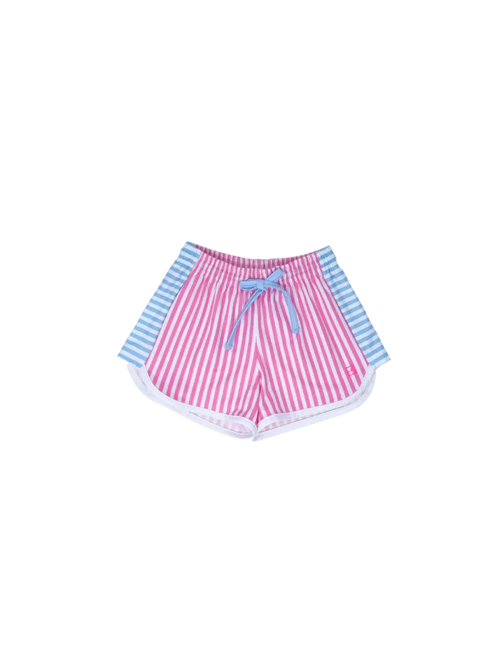 Annie Shorts - Pink/Blue Stripe