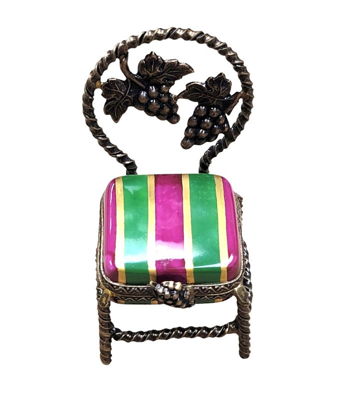 Elegant Limoges Vanity Chair Porcelain Limoges furniture French Trinket Box