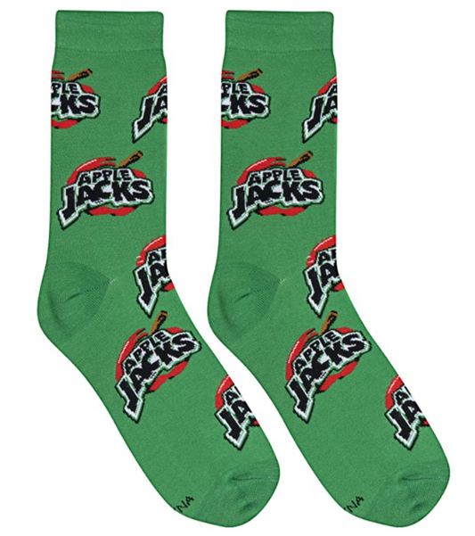 Apple Jacks Crew Socks - Premium Socks from Crazy Socks - Just $8! Shop now at Pat's Monograms