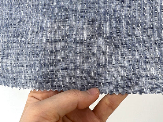 Artisan Micro-Pattern Jacquard | 100% Linen Fabric 4358 4360