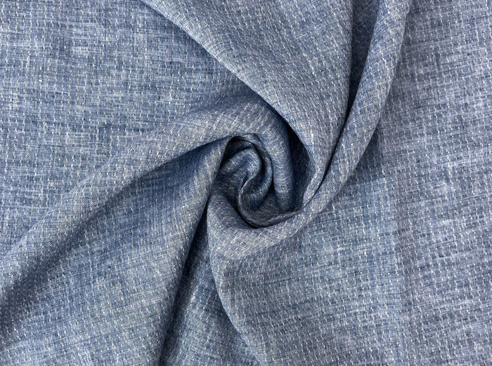 Artisan Micro-Pattern Jacquard | 100% Linen Fabric 4358 4360