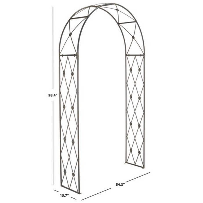 Atticus Iron Archway in Antique Black