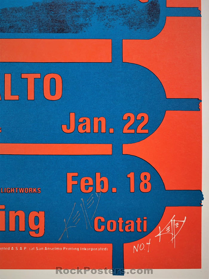 AUCTION - Alton Kelley Collection - Dinosaurs - 1983 Poster - Kelley Signed -  The Keystone - Excellent