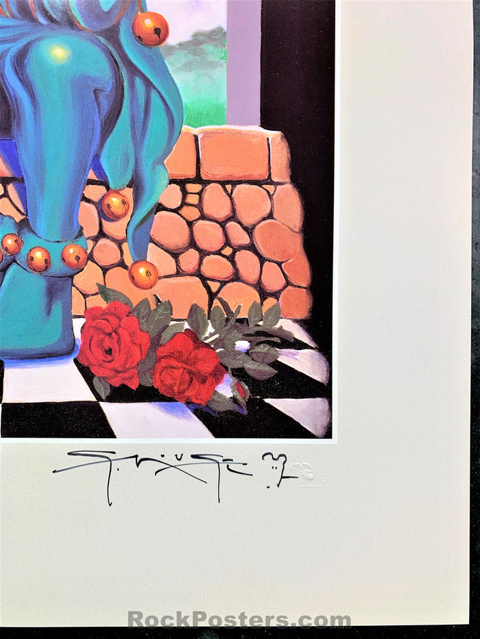 AUCTION - Alton Kelley Collection - Grateful Dead The Jester Poster - Mouse Kelley Double Signed - Mint