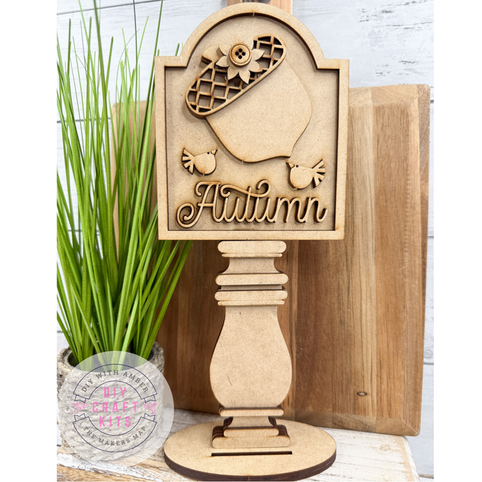 Autumn Acorn Insert for Spindle Base