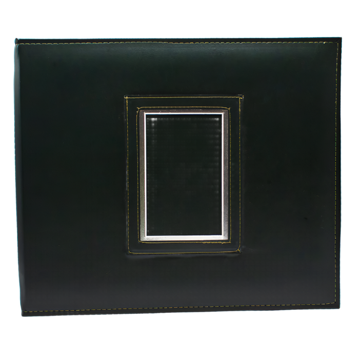 Front view of Forest Green colored Award Keeper Album Kit on white background.