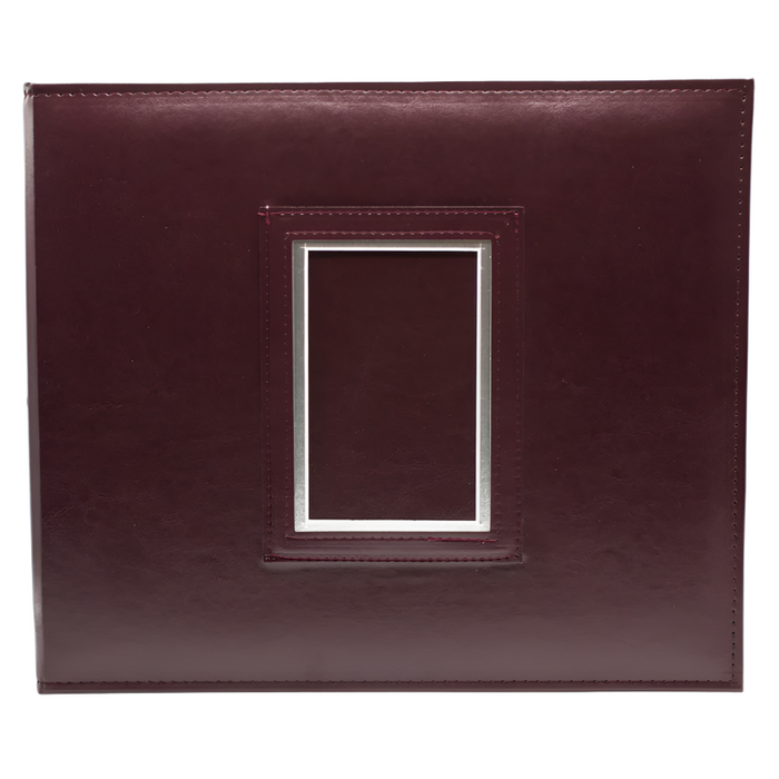 Front view of Maroon colored Award Keeper Album Kit on White Background.