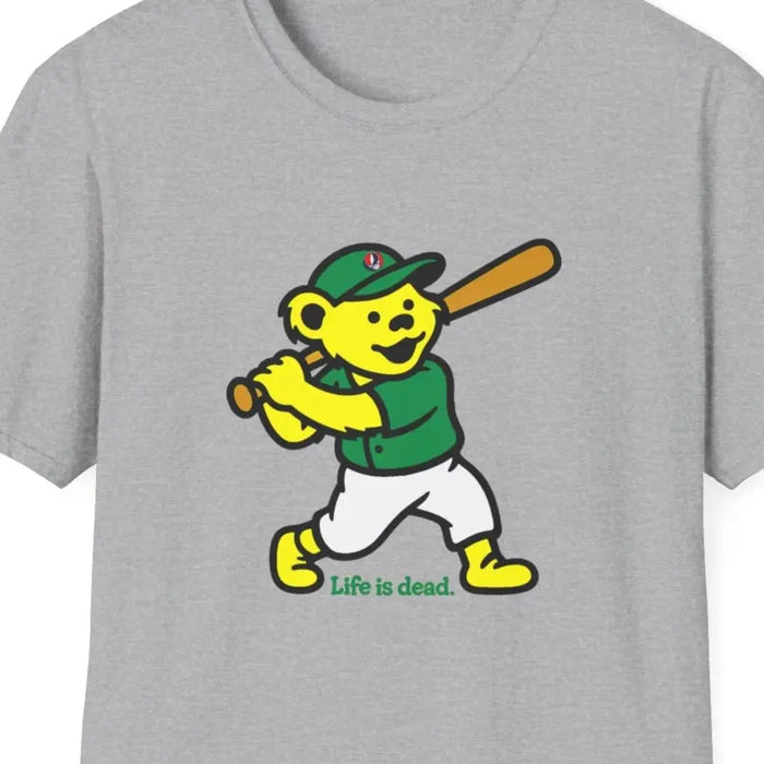 Baseball Edition Dancing Bear - Life is Dead T-Shirt