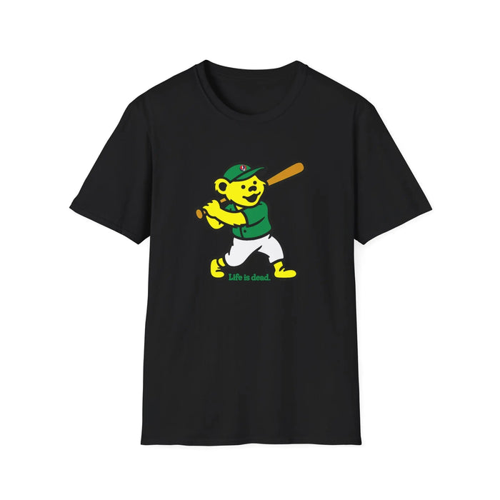 Baseball Edition Dancing Bear - Life is Dead T-Shirt