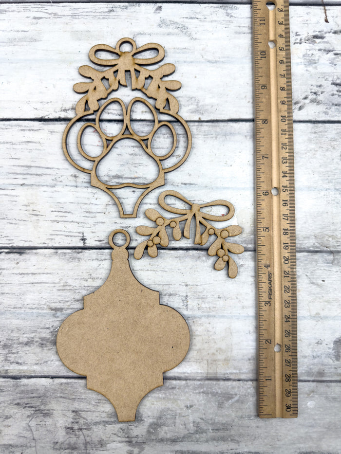 Bauble Paw Print Ornament DIY Kit