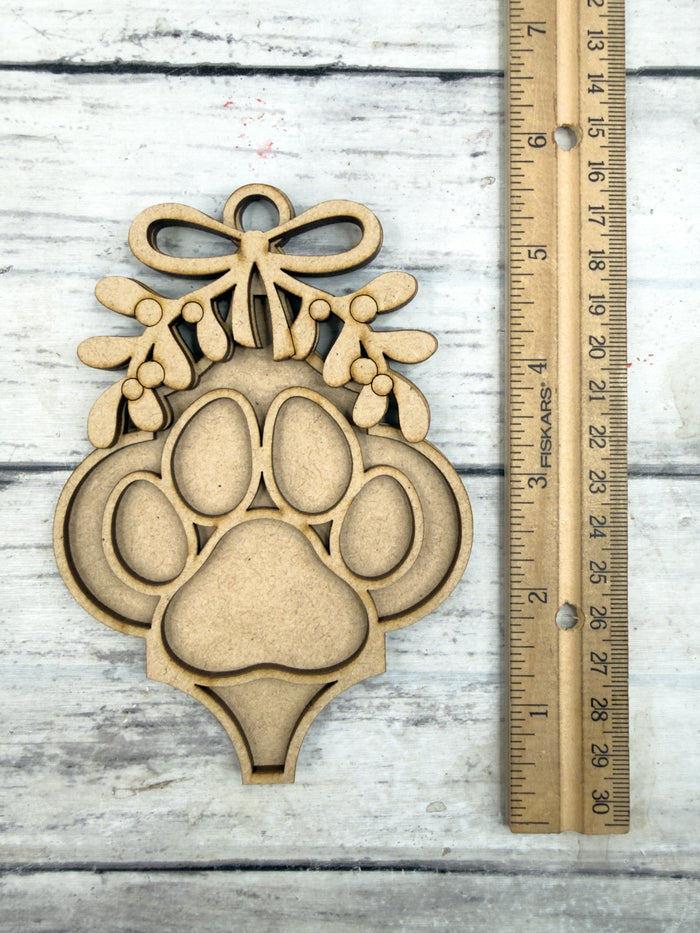 Bauble Paw Print Ornament DIY Kit
