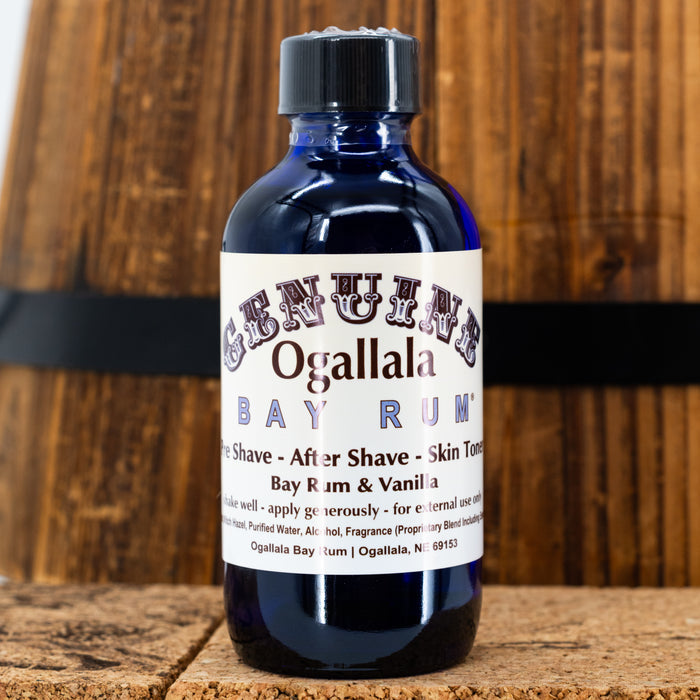 Bay Rum with Vanilla Scented Aftershave | Multiple Sizes | Ogallala Bay Rum