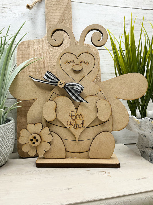Be Kind Bee with heart  Sitter DIY Kit