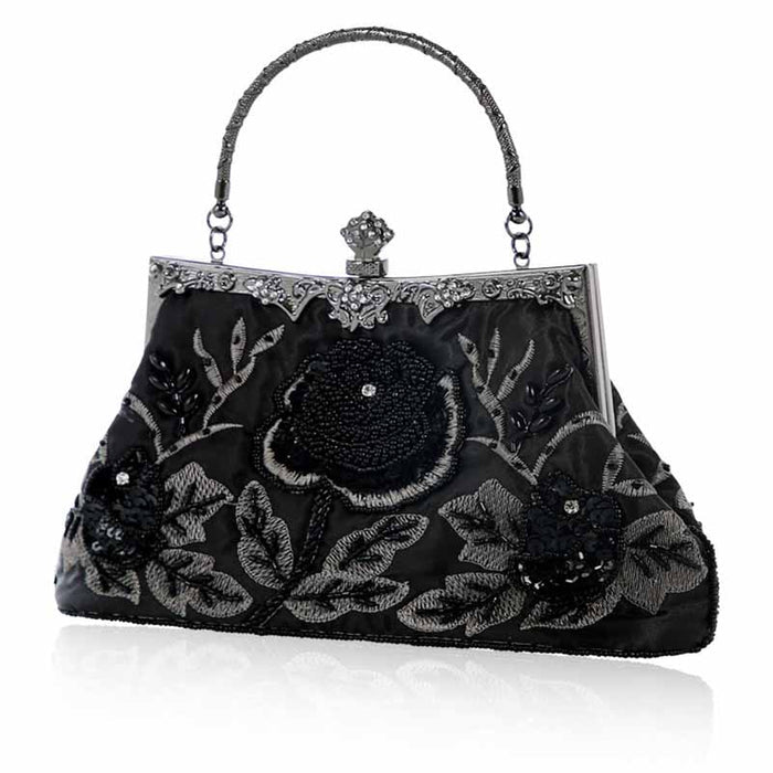 Beaded Evening Clutch Bag Vintage Prom Clutch Bag Party Handbag