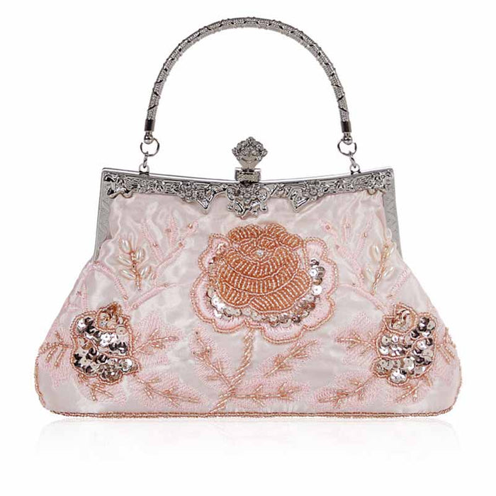 Beaded Evening Clutch Bag Vintage Prom Clutch Bag Party Handbag