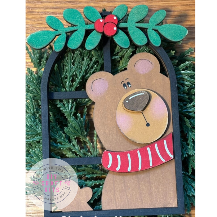 Bear Arch Window Ornament DIY Kit