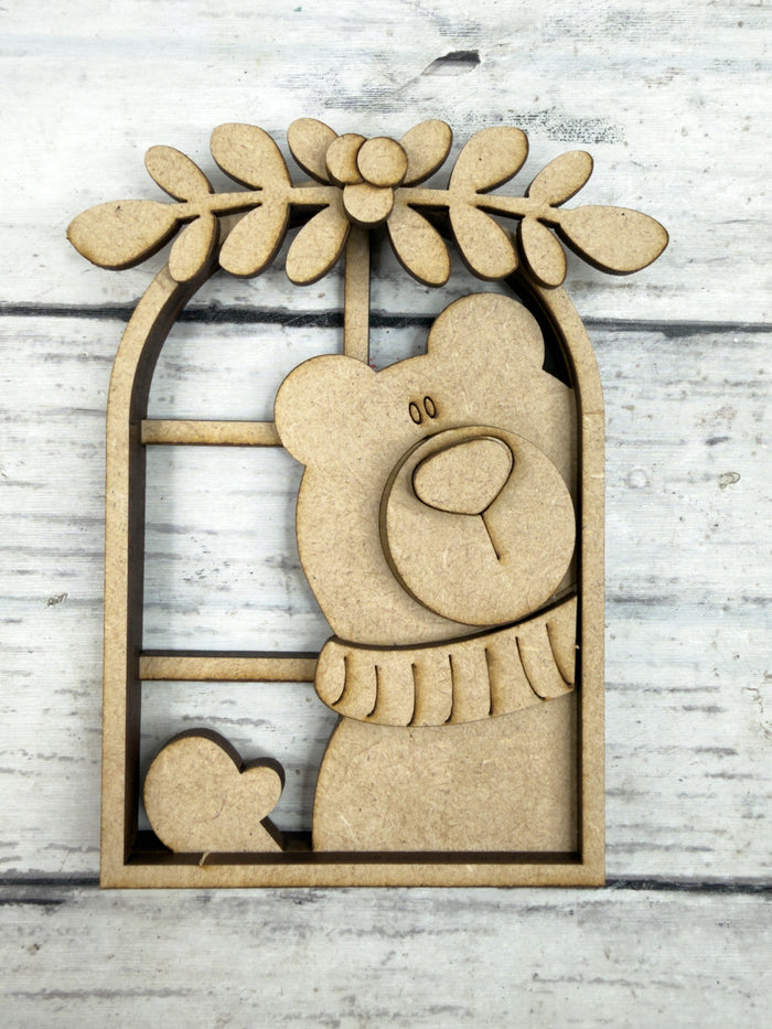 Bear Arch Window Ornament DIY Kit